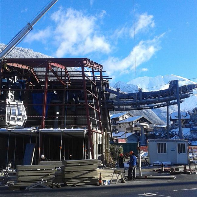 travaux telecabine st gervais