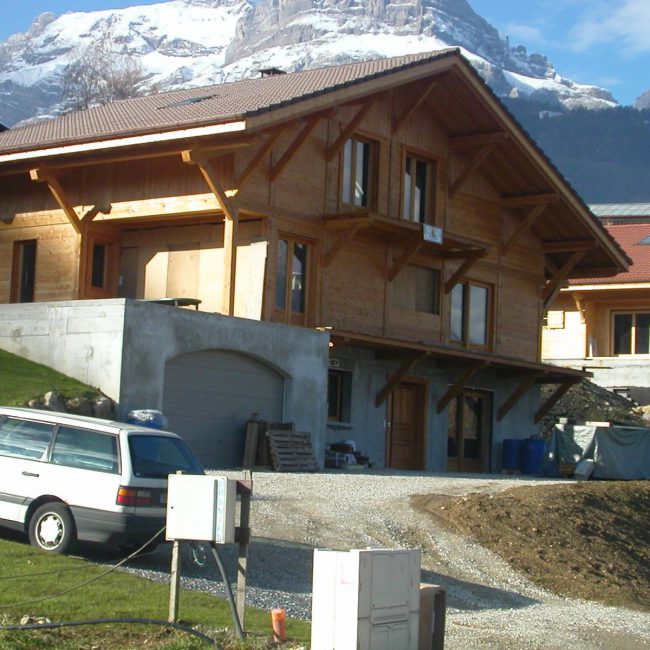 construction chalet bois aravis