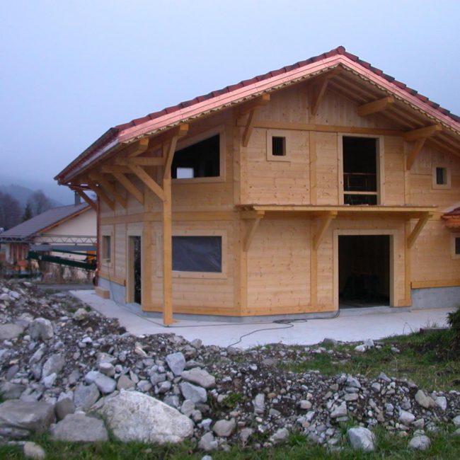 construction chalet bois