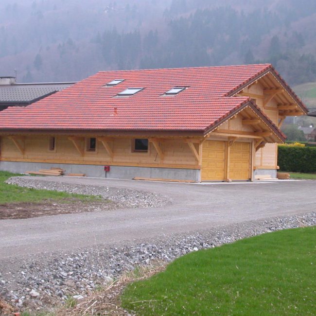chalet avec garage
