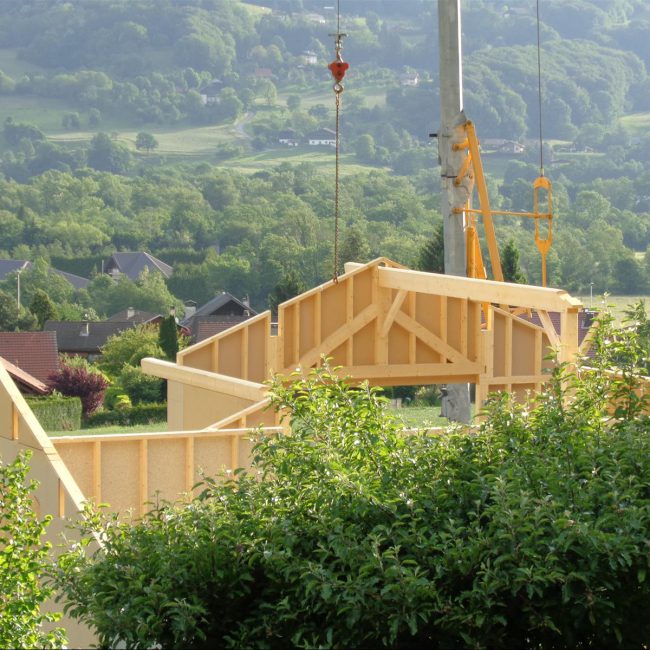montage chalet bois