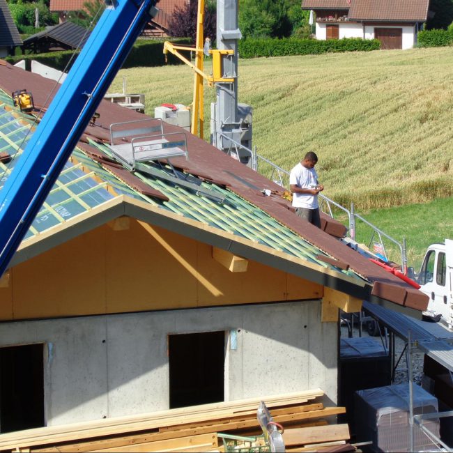toiture construction chalet