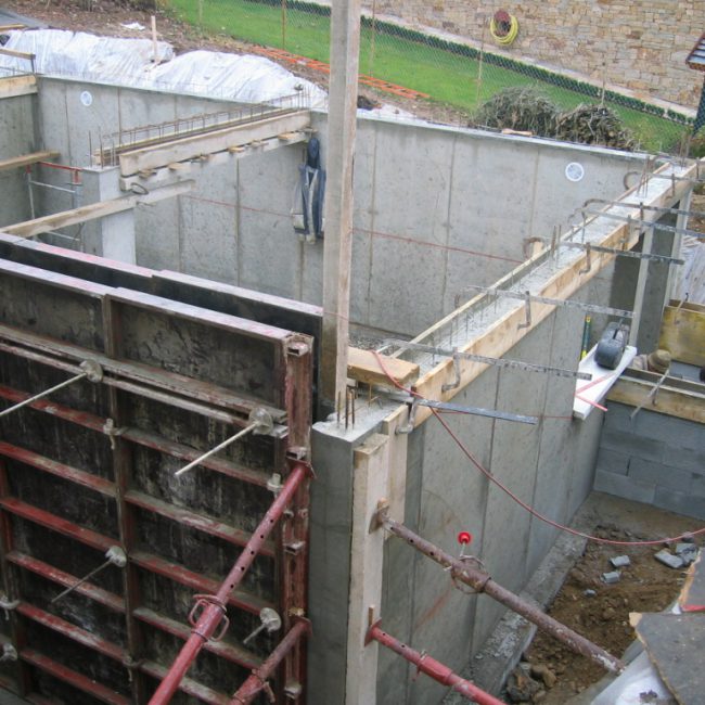 construction mur béton