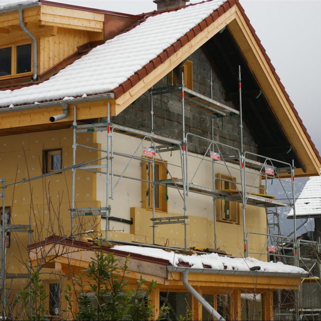 pose isolant chalet bois